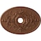 Ekena Millwork Alexa Medallion (Canopies up to 5 5/8"), 30 3/4"W x 21 1/4"H x 3 7/8"ID x 1 5/8"P, Polished Copper CM21X30ALPOS - alternate 1